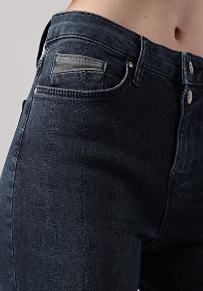 Image de 703 Carla Pantalon Bleu   En  Slim Fit Femme