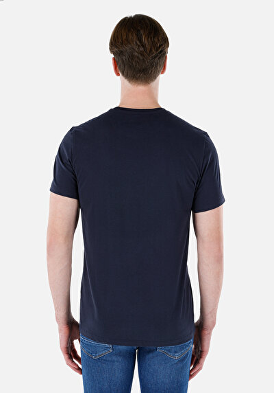 Afficher les détails de T-shirt À Manches Courtes Marine Regular Fit  Homme
