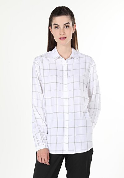 Afficher les détails de Chemise À Manches Longues Blanc    Femme
