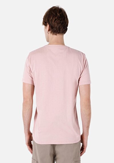 Image de T-shirt À Manches Courtes Rose Regular Fit Homme