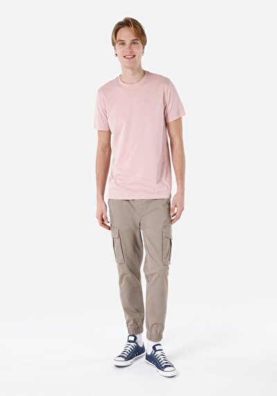 Image de T-shirt À Manches Courtes Rose Regular Fit Homme