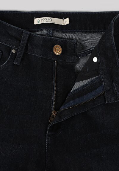 Afficher les détails de 759 Lara Pantalon Bleu   En  Skinny Fit Femme