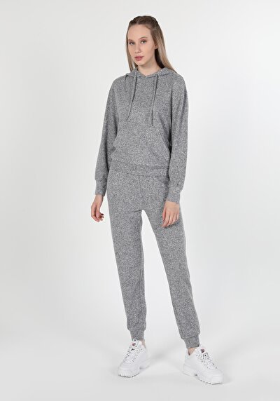 Image de T-shirt À Manches Longues Gris Regular Fit Femme