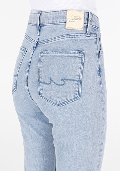 Afficher les détails de 791 Monica Pantalon Bleu   En  Regular Fit Femme