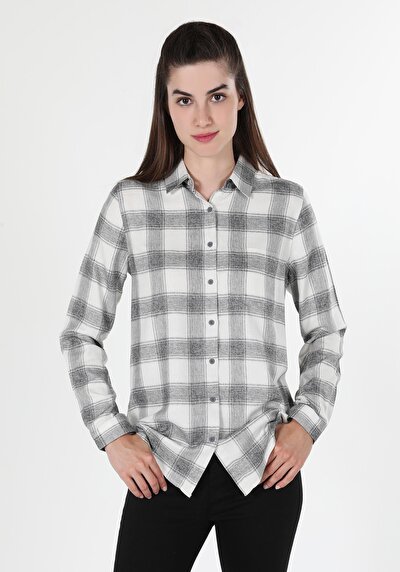 Image de Chemise À Manches Longues Gris Femme