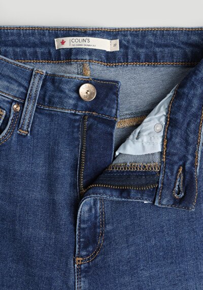 Afficher les détails de 760 Diana Pantalon Bleu   En  Skinny Fit Femme