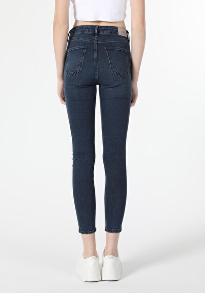 Image de 759 Lara Pantalon Bleu Skinny  Leg  En  Skinny Fit Femme