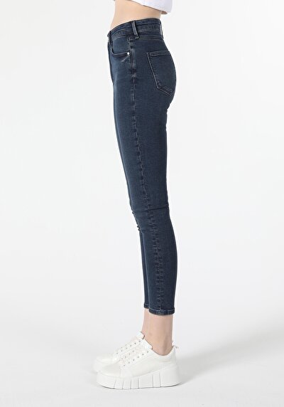 Image de 759 Lara Pantalon Bleu Skinny  Leg  En  Skinny Fit Femme