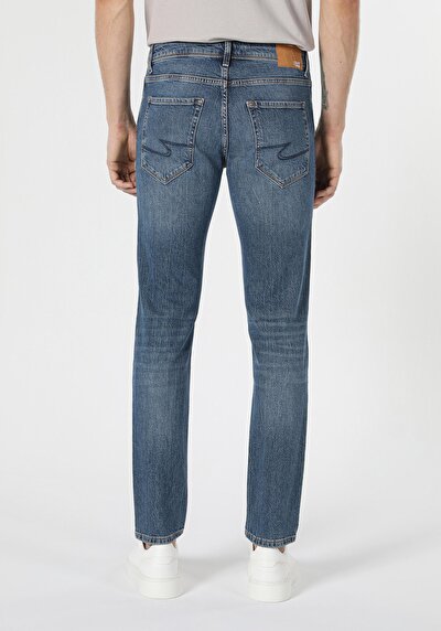 Image de 044 Karl Pantalon Bleu Straight Leg  En  Straight Fit Homme