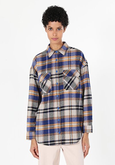 Image de Chemise À Manches Longues Multicolou Regular Fit   Femme