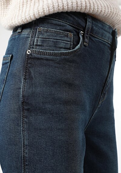 Afficher les détails de 703 Carla Pantalon Bleu   En  Slim Fit Femme