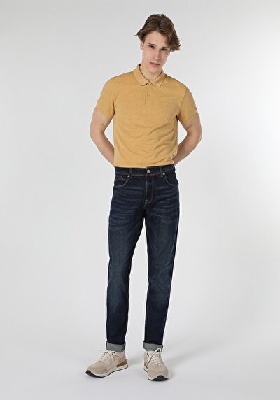 Image de 041 Danny Pantalon Bleu Slim Leg  En  Slim Fit Homme
