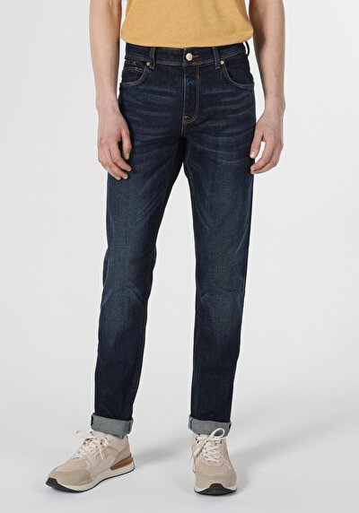 Image de 041 Danny Pantalon Bleu Slim Leg  En  Slim Fit Homme