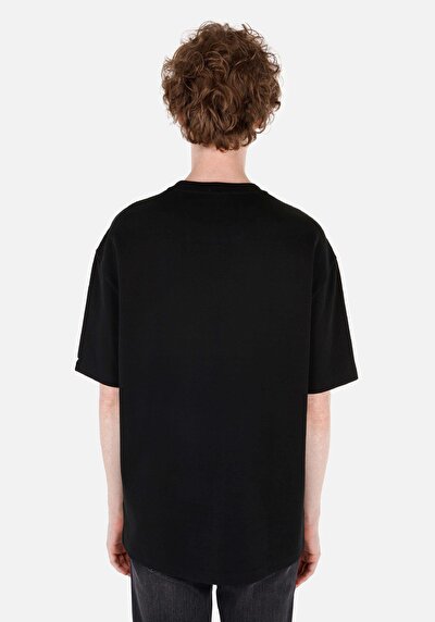 Image de T-shirt À Manches Courtes Noir Comfort Fit Homme