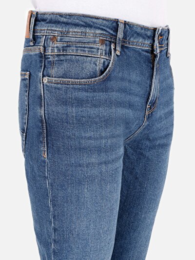 Image de 044 Karl Pantalon Bleu En Straight Fit Homme