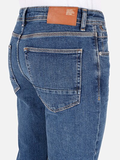 Image de 044 Karl Pantalon Bleu   En  Straight Fit Homme