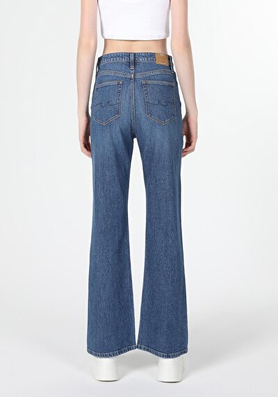 Image de 791 Monica Pantalon Bleu En Regular Fit Femme