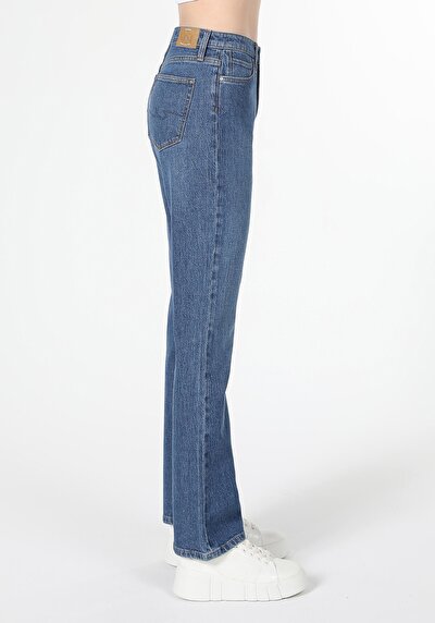 Image de 791 Monica Pantalon Bleu En Regular Fit Femme