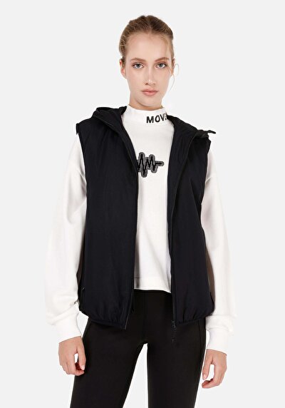 Afficher les détails de Gilet Noir Regular Fit Femme