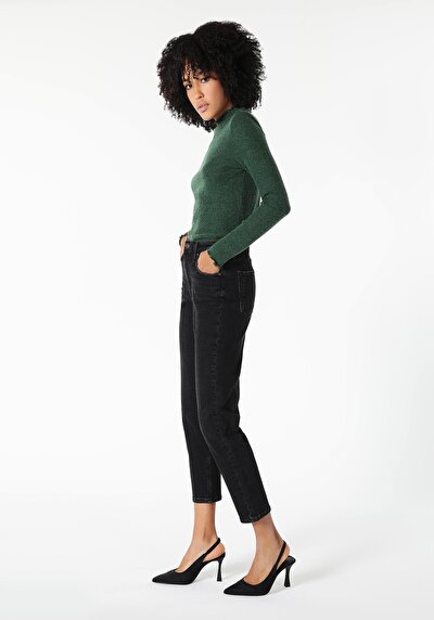 Image de 891 Maya Pantalon Noir   En  Slim Fit Femme
