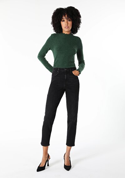 Image de 891 Maya Pantalon Noir   En  Slim Fit Femme