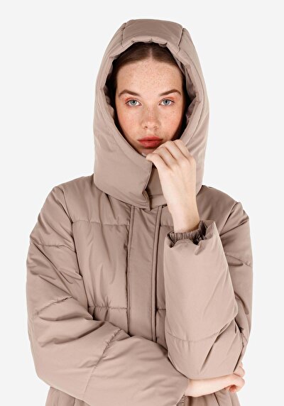 Image de Veste Beige Regular Fit Manches Longues Polyester Femme