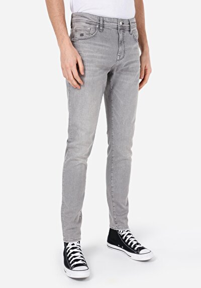 Image de 041 Danny Pantalon Gris   En  Slim Fit Homme