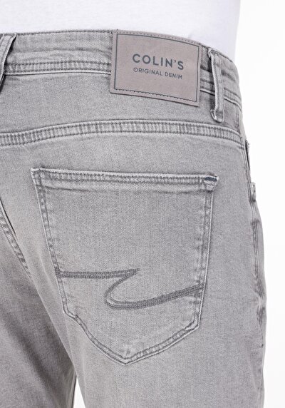 Afficher les détails de 041 Danny Pantalon Gris   En  Slim Fit Homme