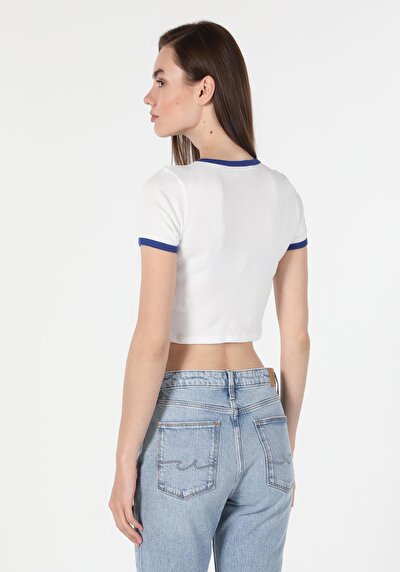 Image de T-shirt À Manches Courtes Blanc Femme