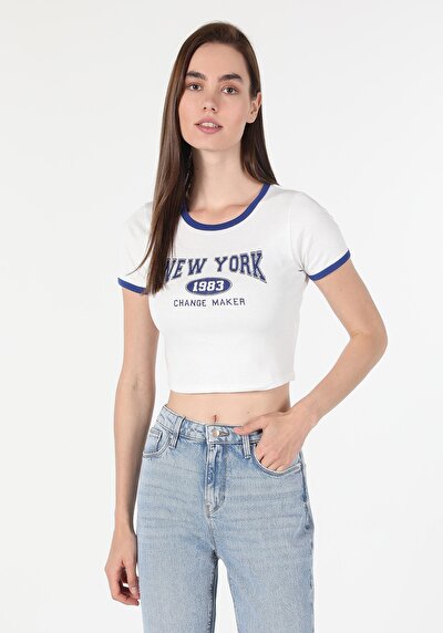 Image de T-shirt À Manches Courtes Blanc   Femme