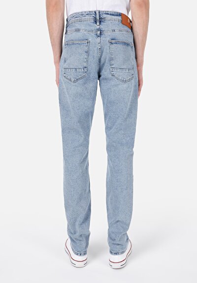 Image de 044 Karl Pantalon Bleu En Straight Fit Homme