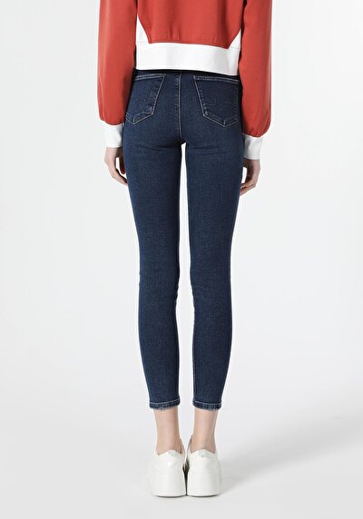 Image de 760 Diana Pantalon Bleu En Skinny Fit Femme