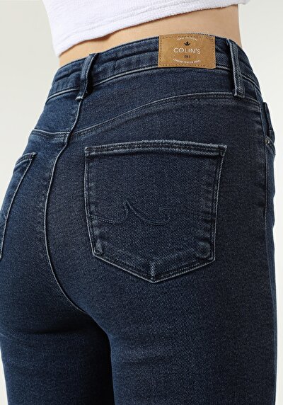Afficher les détails de 760 Diana Pantalon Bleu   En  Skinny Fit Femme