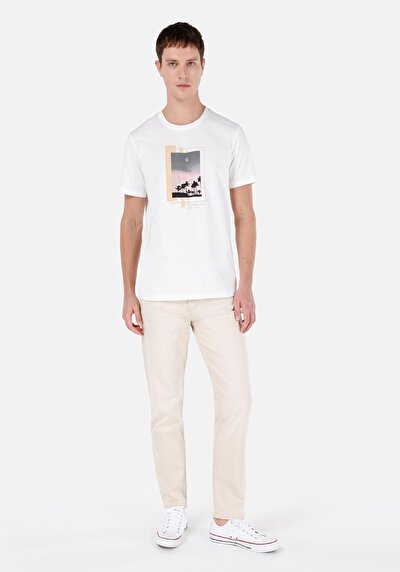 Image de 046 Marco Pantalon Denim Düz Paça Medium Rise En  Loose Straight Fit Homme