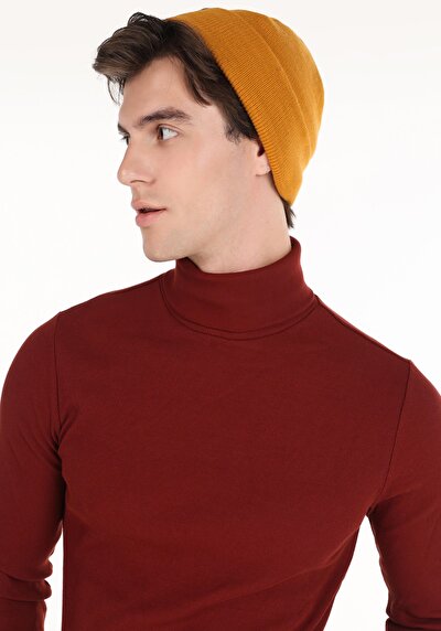 Image de T-shirt À Manches Longues Rouge Slim Fit  Homme