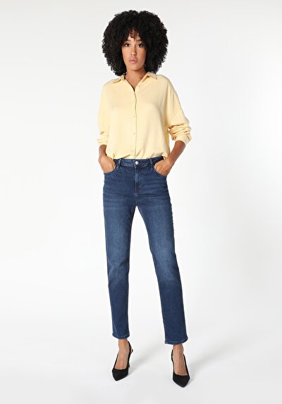 Image de 703 Carla Pantalon Denim En Slim Fit Femme