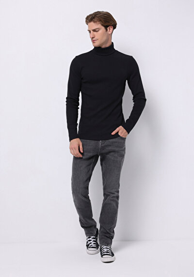 Afficher les détails de T-shirt À Manches Longues Marine Slim Fit  Homme