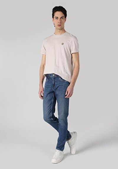 Image de 041 Danny Pantalon Bleu   En  Slim Fit Homme