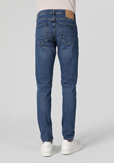Image de 041 Danny Pantalon Bleu   En  Slim Fit Homme