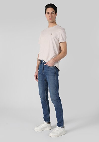 Image de 041 Danny Pantalon Bleu   En  Slim Fit Homme