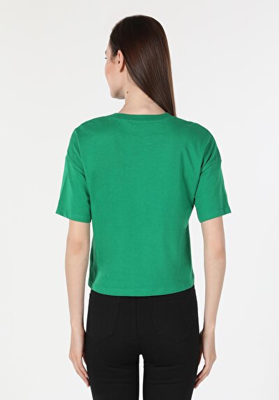 Image de T-shirt À Manches Courtes Vert   Femme