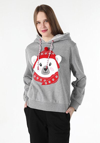 Image de Pull-over Gris Regular Fit  Femme