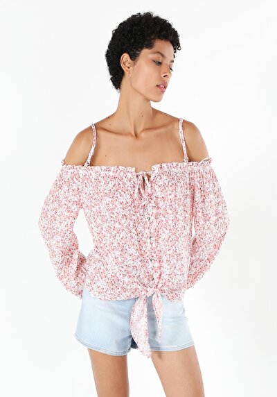 Image de Chemise À Manches Longues Rose Regular Fit   Femme