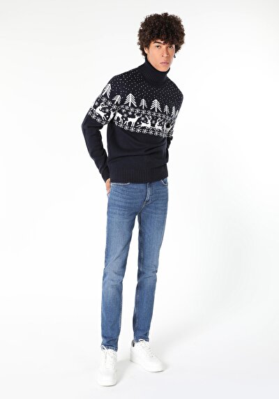Image de Pull Marine Regular Fit   Homme