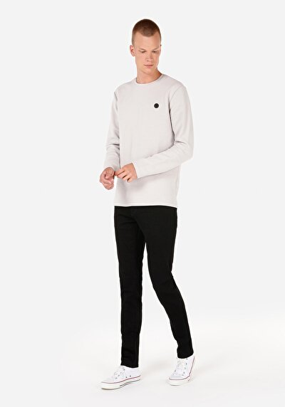 Image de T-shirt À Manches Longues Gris Regular Fit  Homme