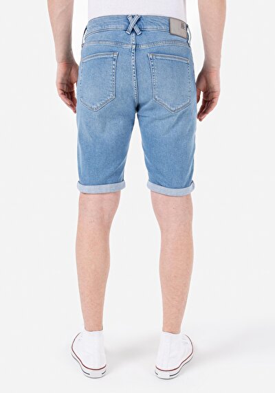 Afficher les détails de Short Bleu Slim Fit Homme