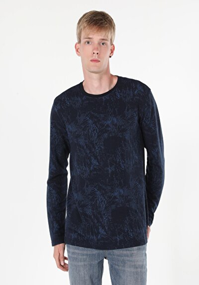 Image de T-shirt À Manches Longues Marine Regular Fit  Homme