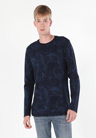 Image de T-shirt À Manches Longues Marine Regular Fit  Homme