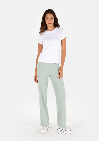 Afficher les détails de Pantalon De Survêtement Vert Regular Fit Femme