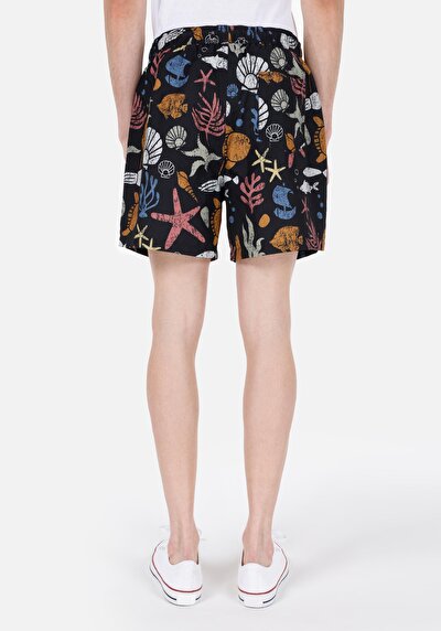 Image de Short De Bain Noir Regular Fit  Homme